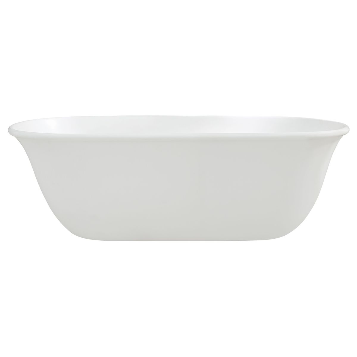Blanche 162 Titancast Bath - Satin Silk White