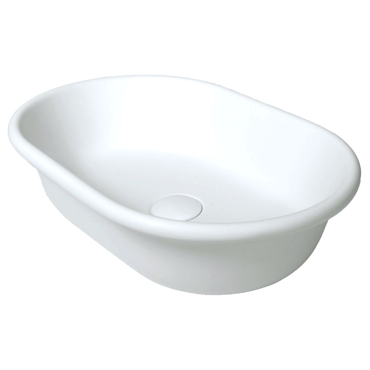Blanche 53X36 Titancast Basin - Gloss White