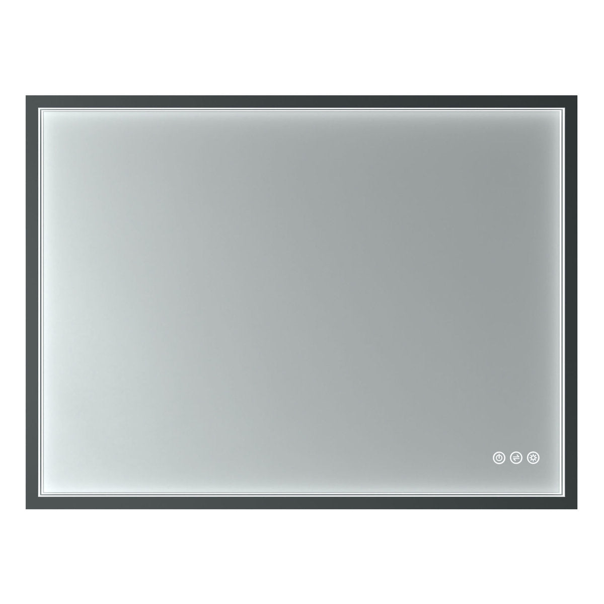 Euro Mirror ROEK - Black - 600 x 800mm LED Mirror