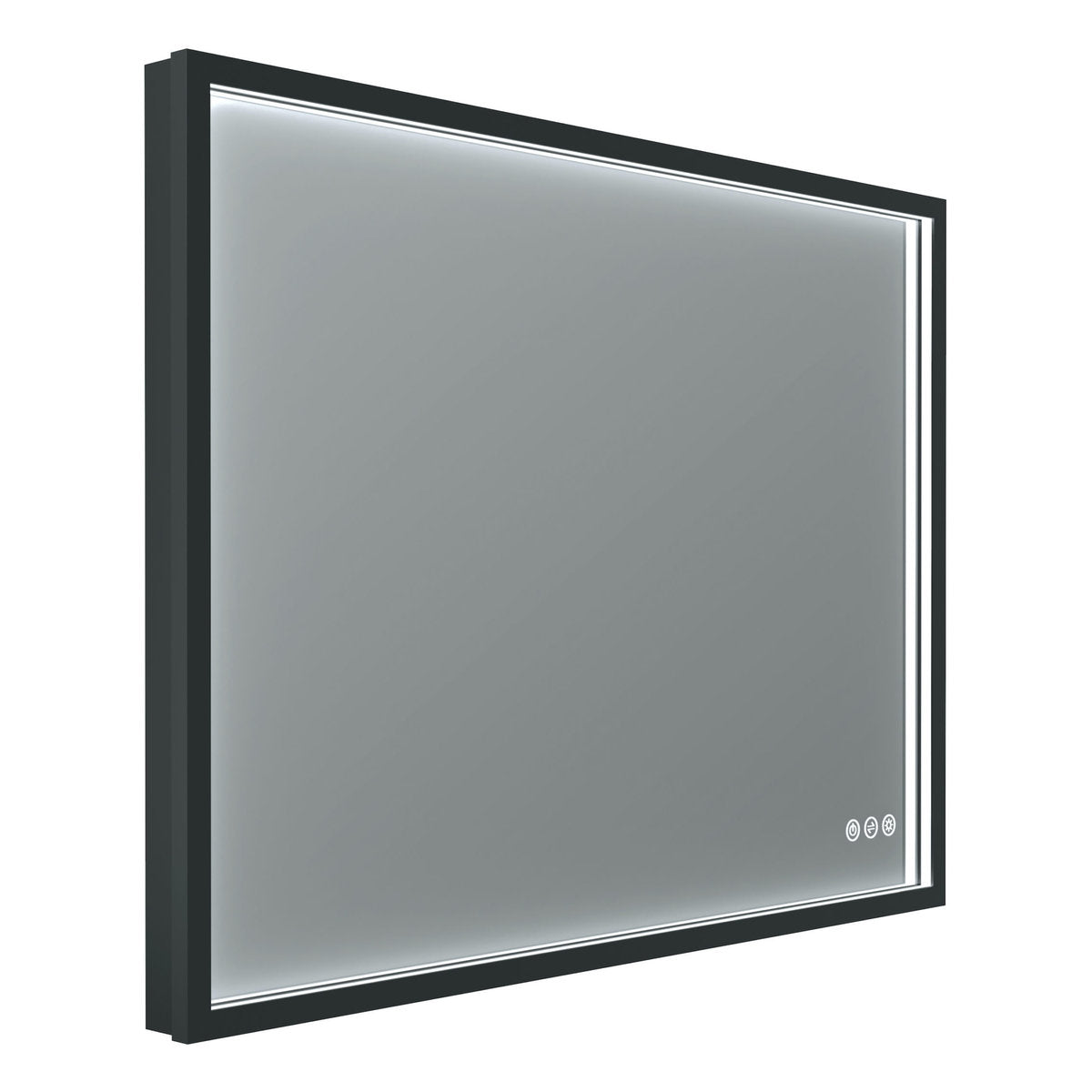 Euro Mirror ROEK - Black - 600 x 800mm LED Mirror