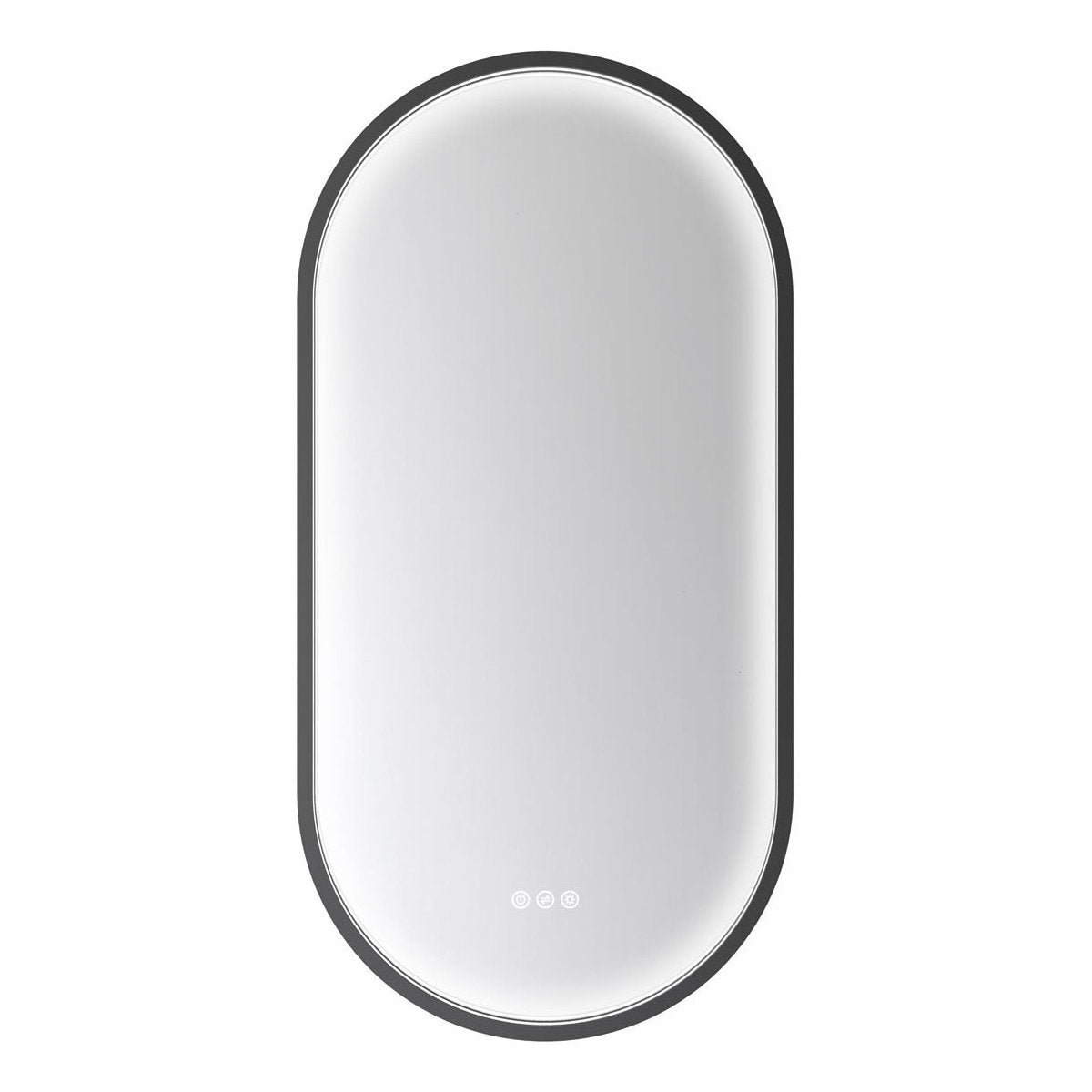 Euro Mirror KAPSEL - Black - 500mm x 1000mm LED Mirror