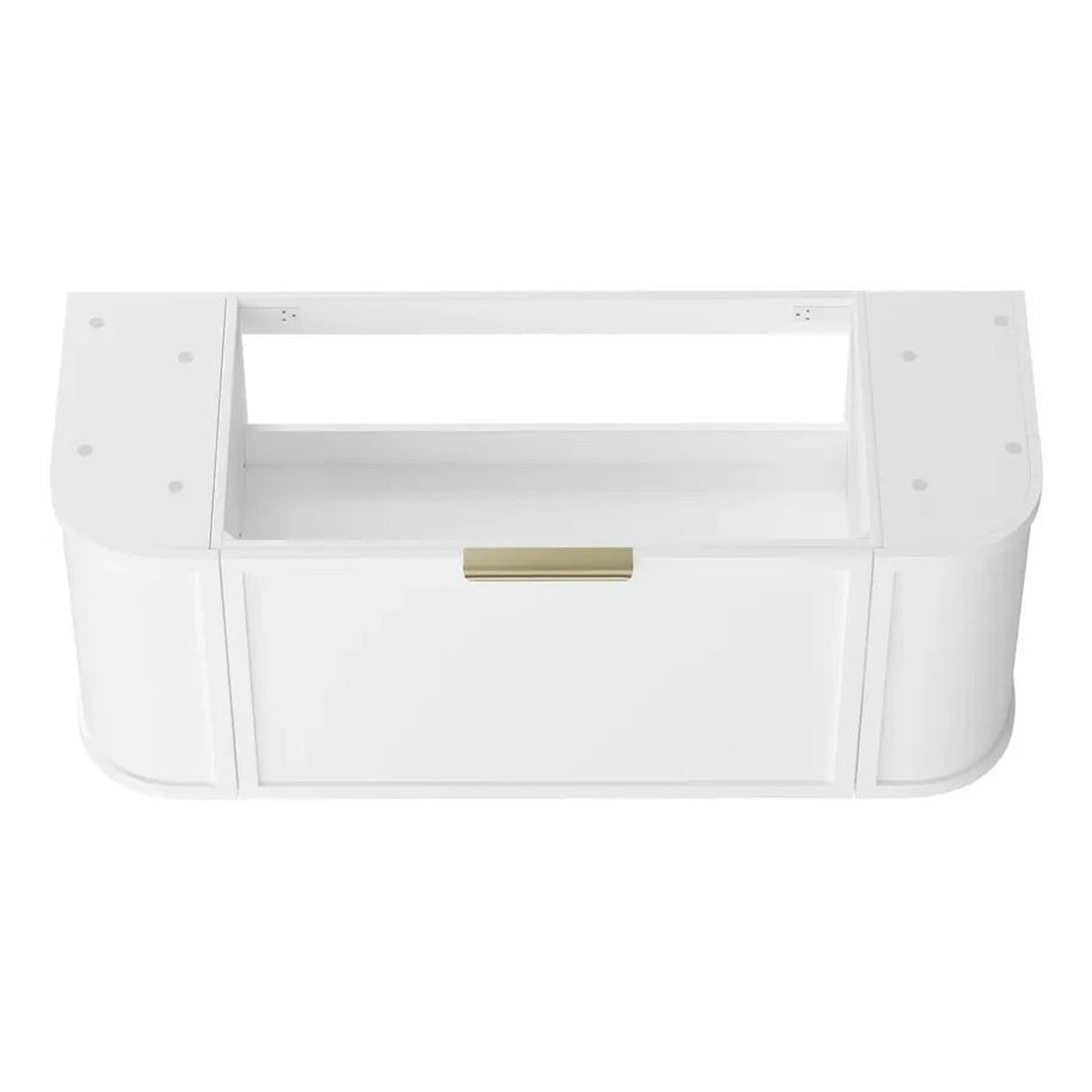 Hampshire 1200mm Satin White Wall Hung Curve Vanity