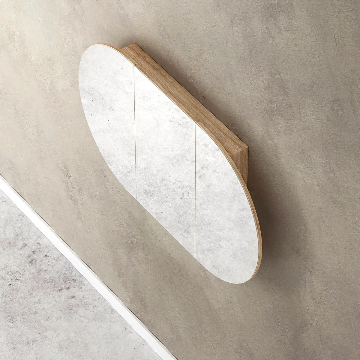 Bondi 1500X900 Shaving Cabinet - Natural Oak