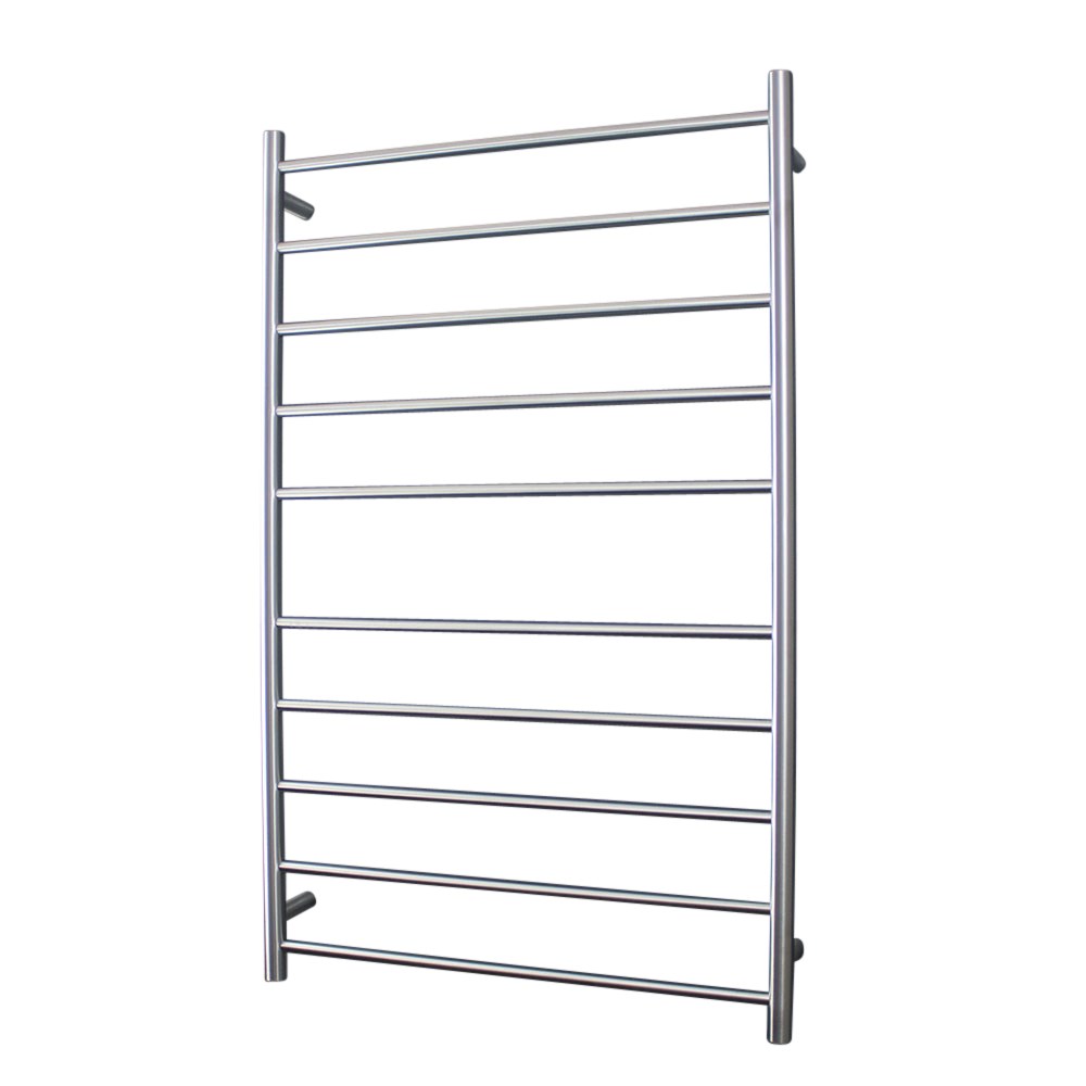 Round Heated Towel Rail BRU-RTR04RIGHT Brushed Satin