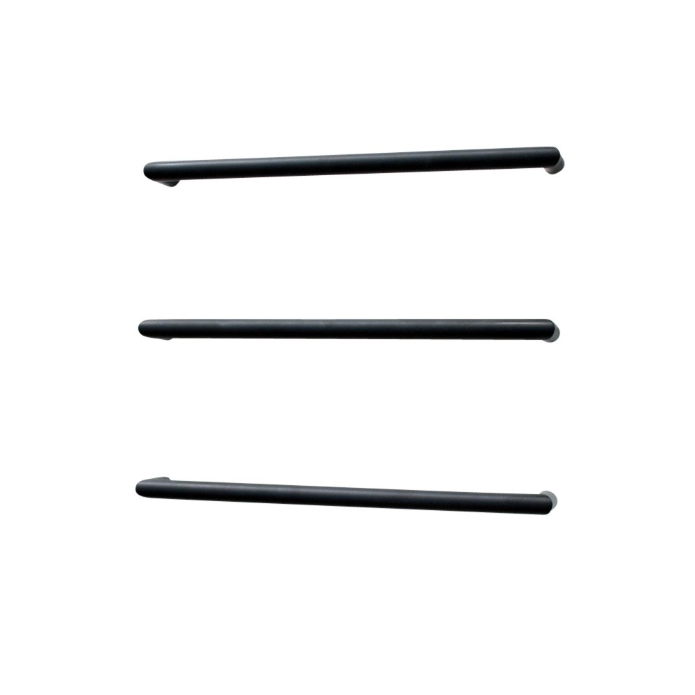 Round Single Bar Towel Rail BSBRTR-650 Black