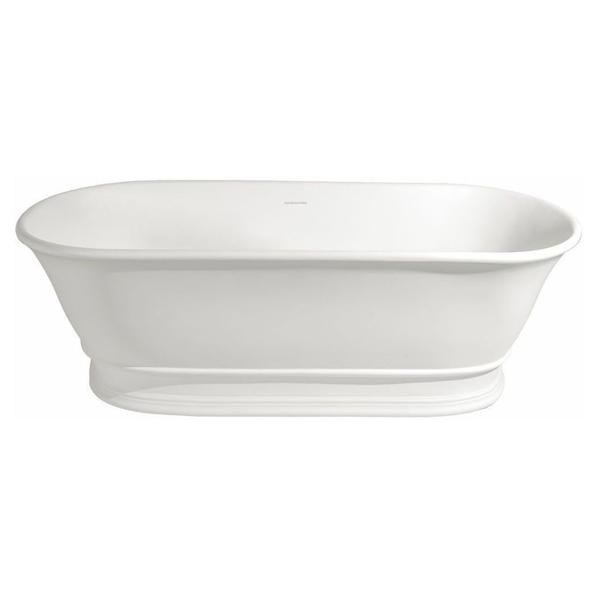 Cambridge 156 x 74 TitanCast Solid Surface Freestanding Bath - Gloss White