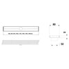 Builders 900mm Shower Grate - AU, Stainless Steel