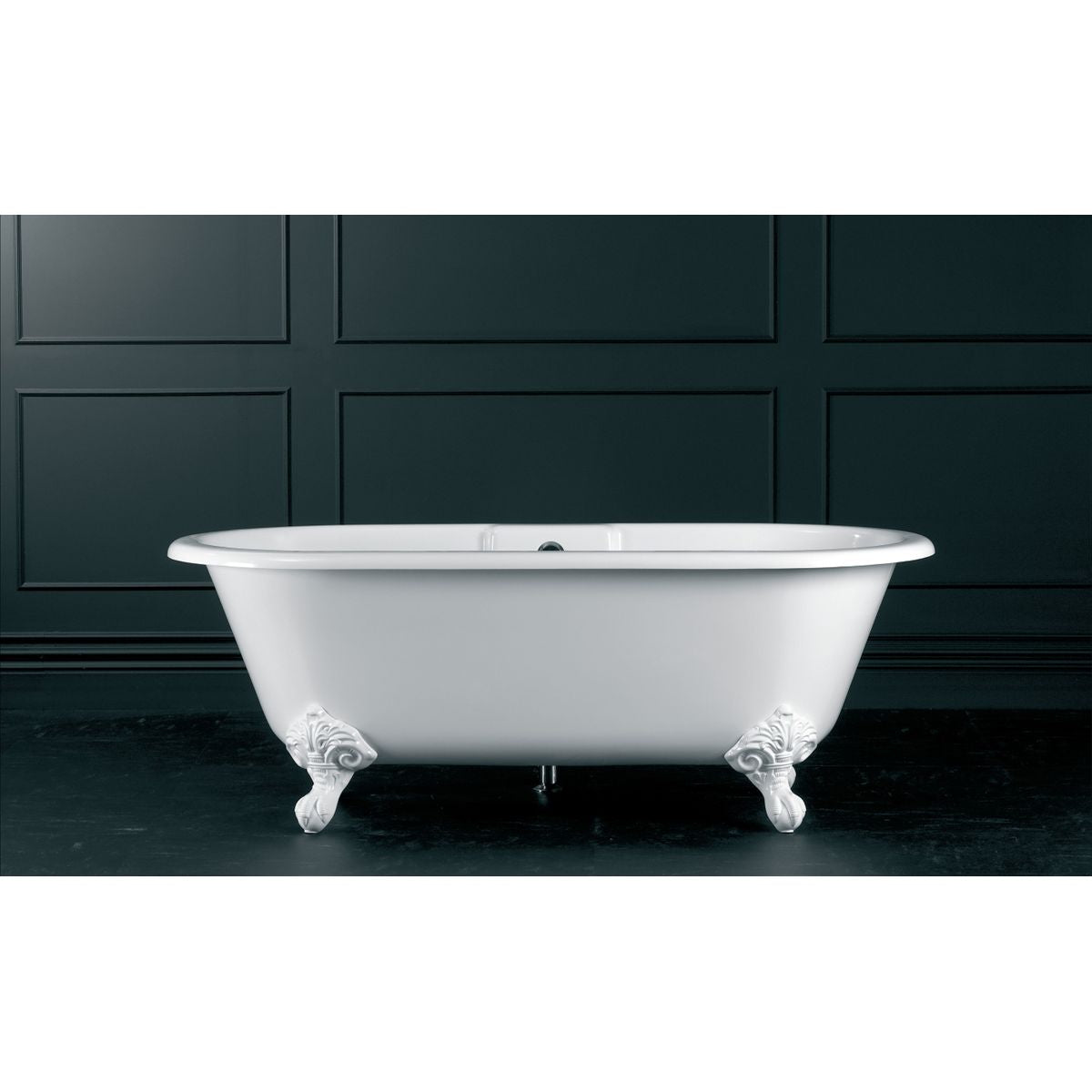 Victoria + Albert Cheshire Bath, White Metal Feet