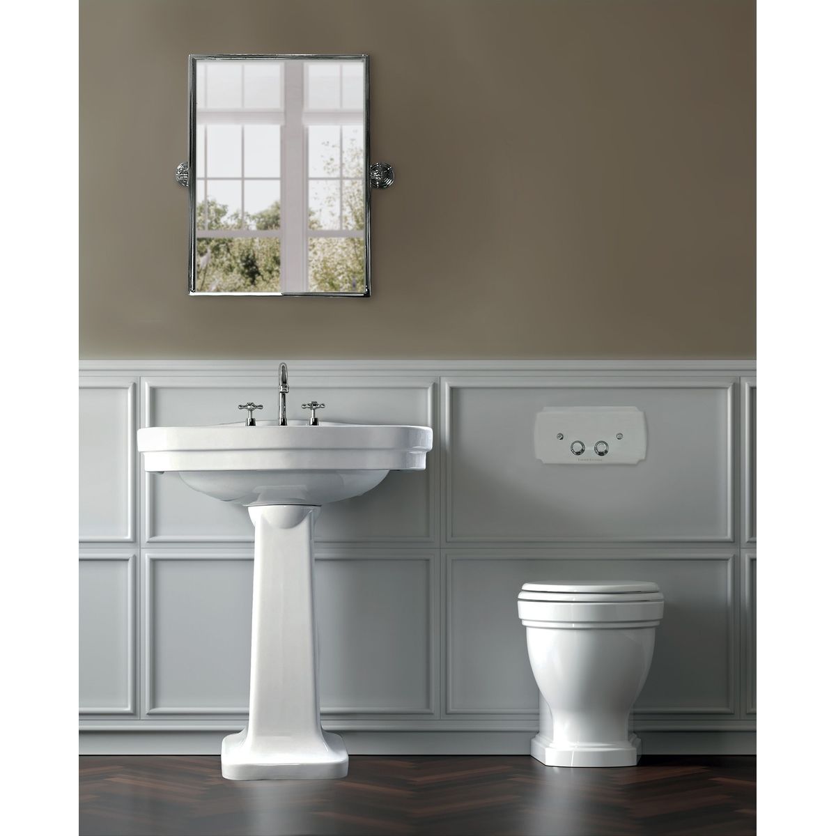 Claremont Chrome Flush Plate