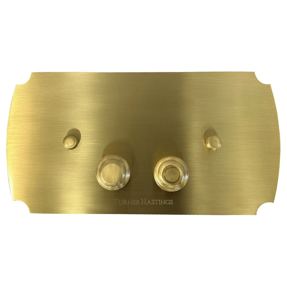 Claremont Brushed Brass Flush Plate