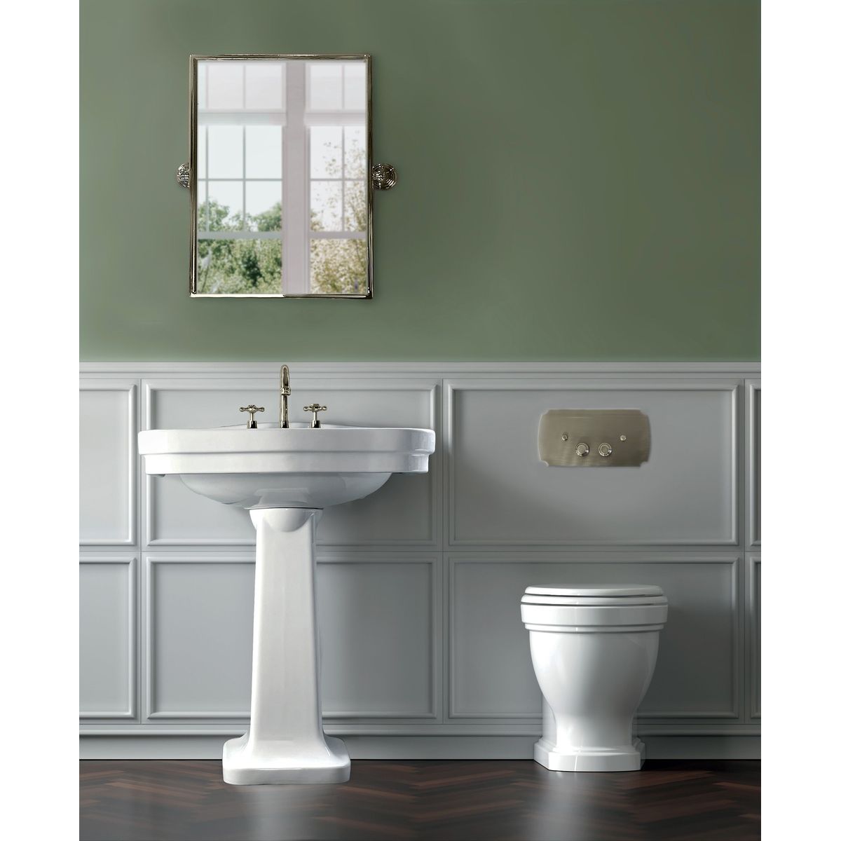 Claremont Brushed Nickel Flush Plate