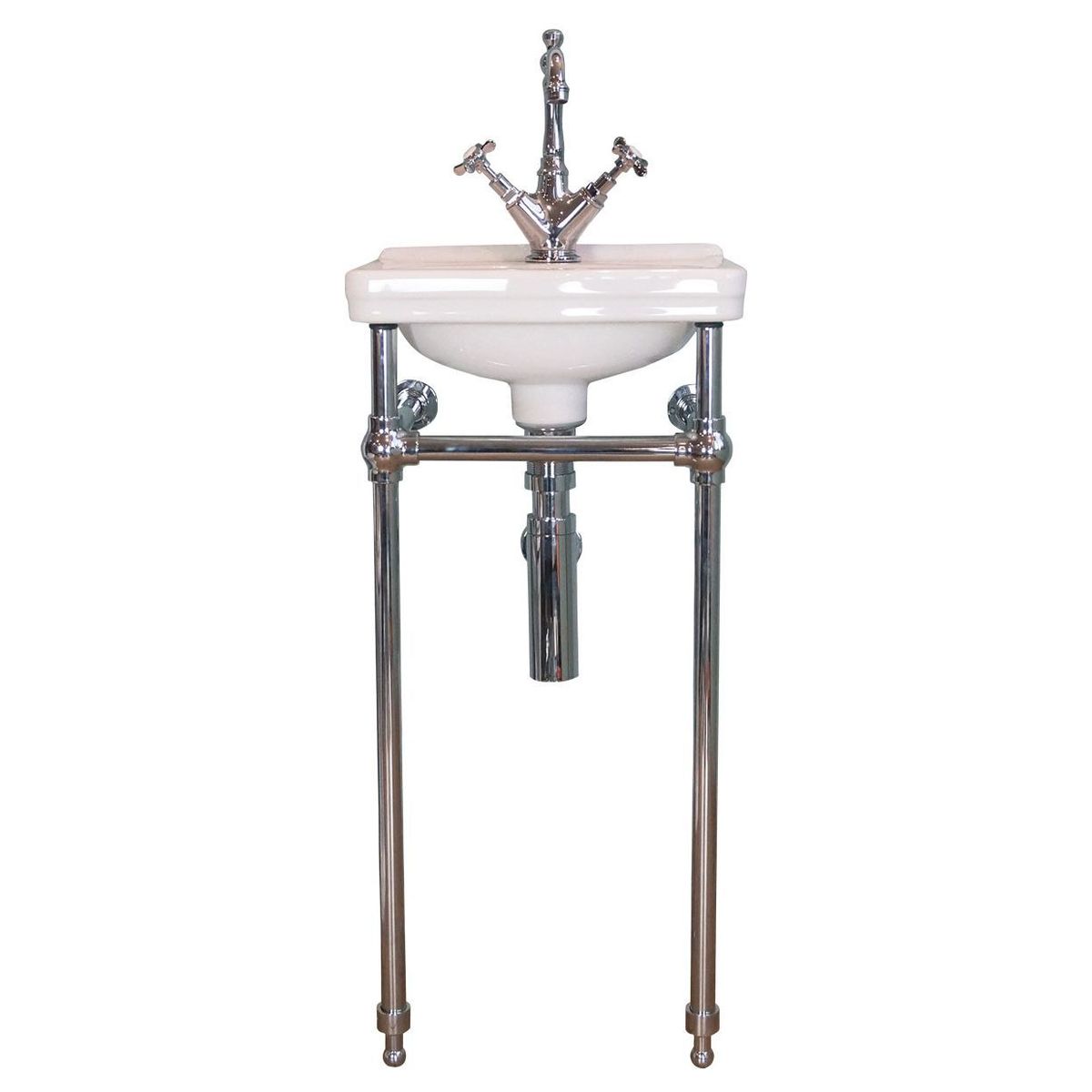 Claremont 38 X 31 Brushed Nickel Basin Stand - 1 Taphole