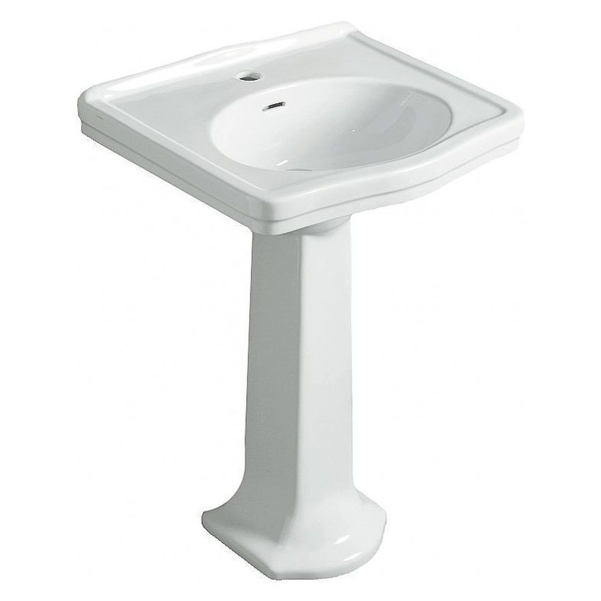 Claremont 58X45 Basin & Pedestal - 1 Taphole