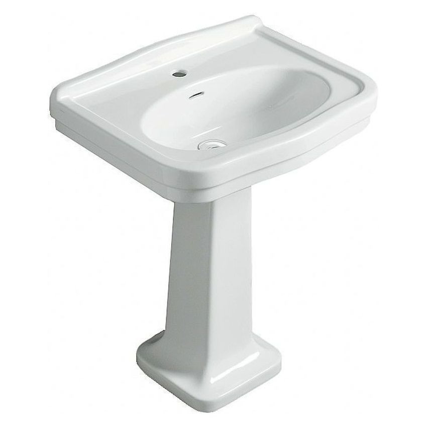 Claremont 68X51 Basin & Pedestal - 3 Taphole