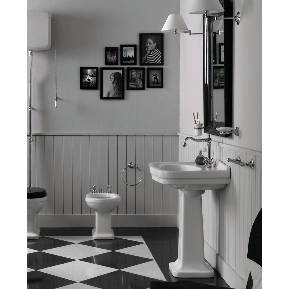 Claremont 68X51 Basin & Pedestal - 3 Taphole