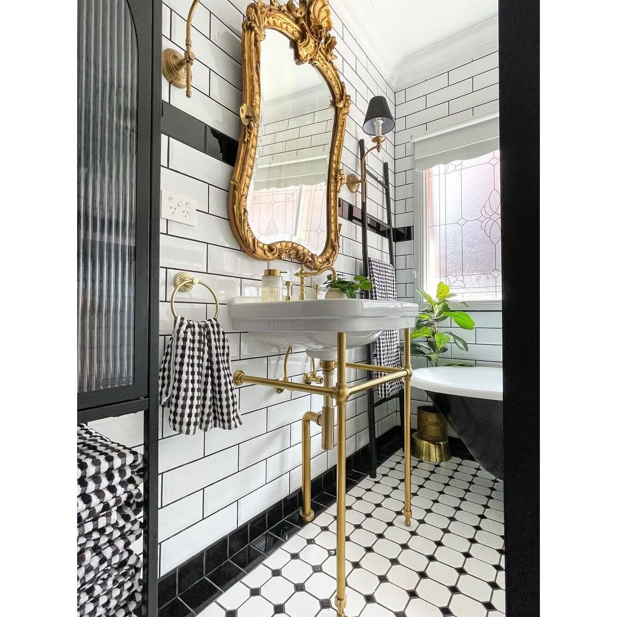 Claremont 68 X 51 Nuovo Basin Stand, Brushed Brass - No Taphole