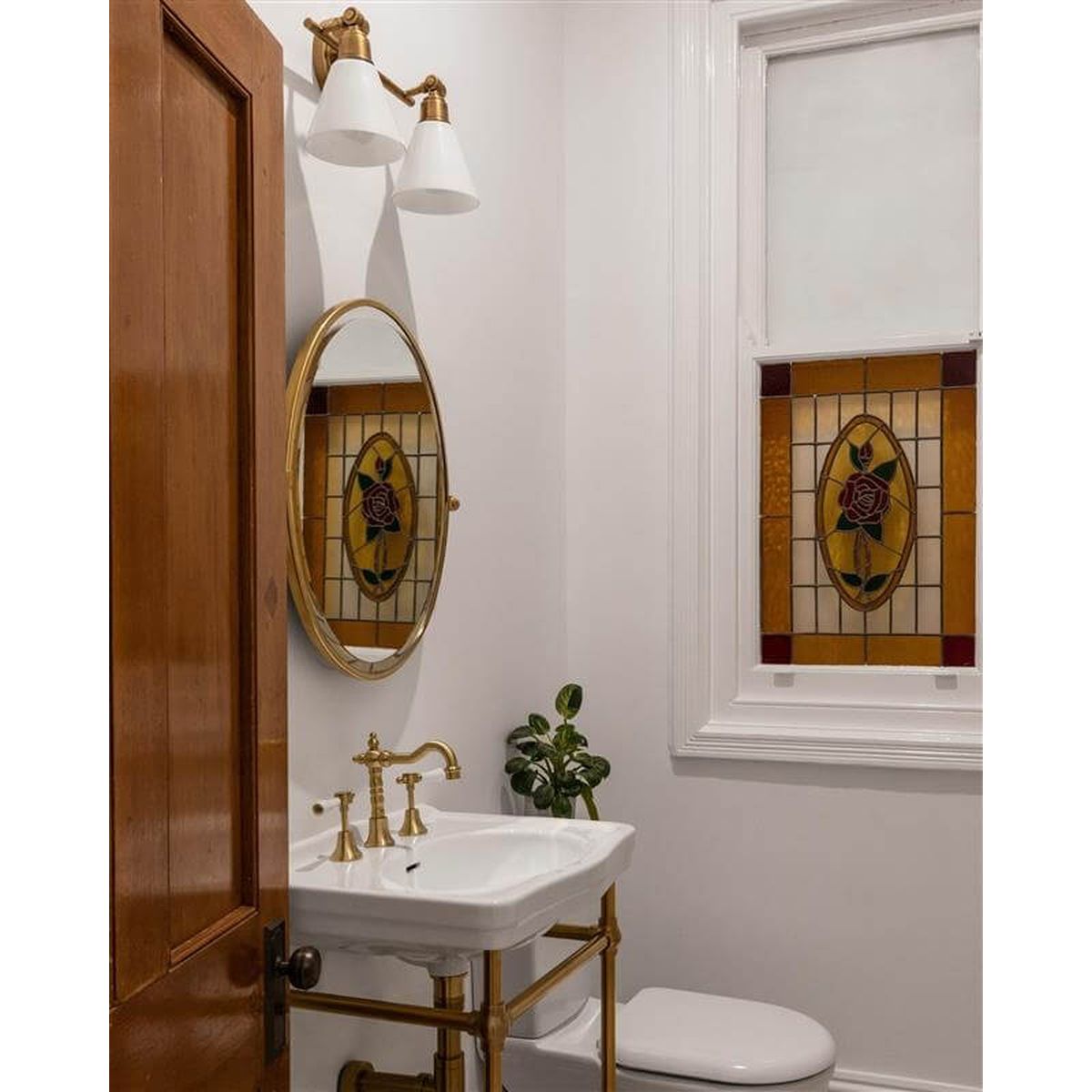 Claremont 58 X 45 Nuovo Basin Stand, Brushed Brass - No Taphole