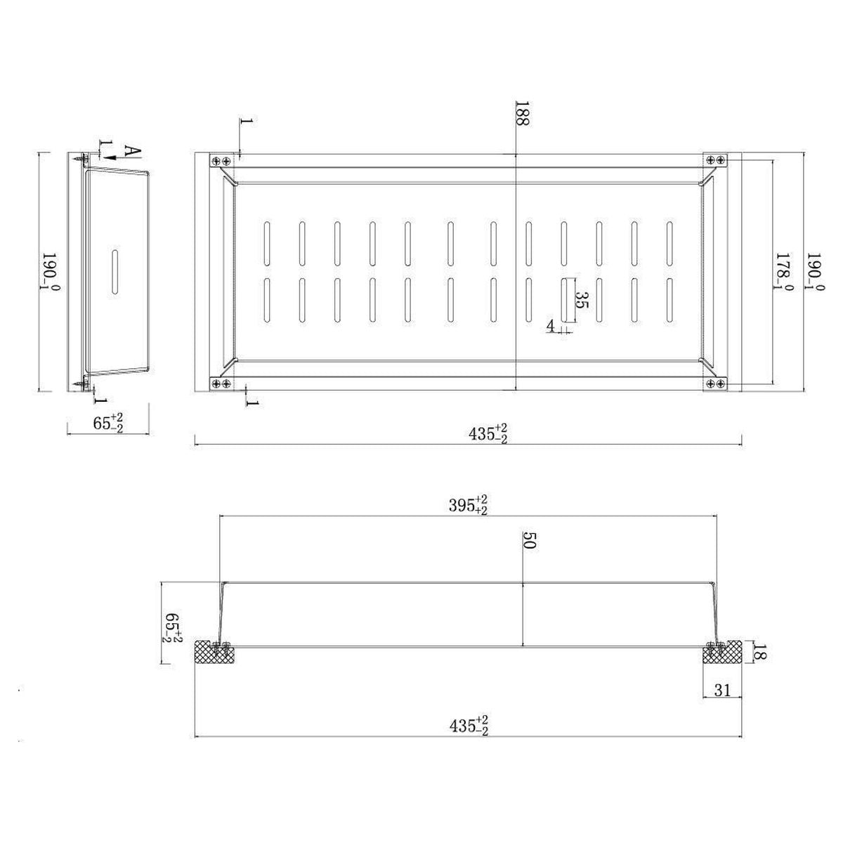 43X19 Sink Colander - Stainless Steel
