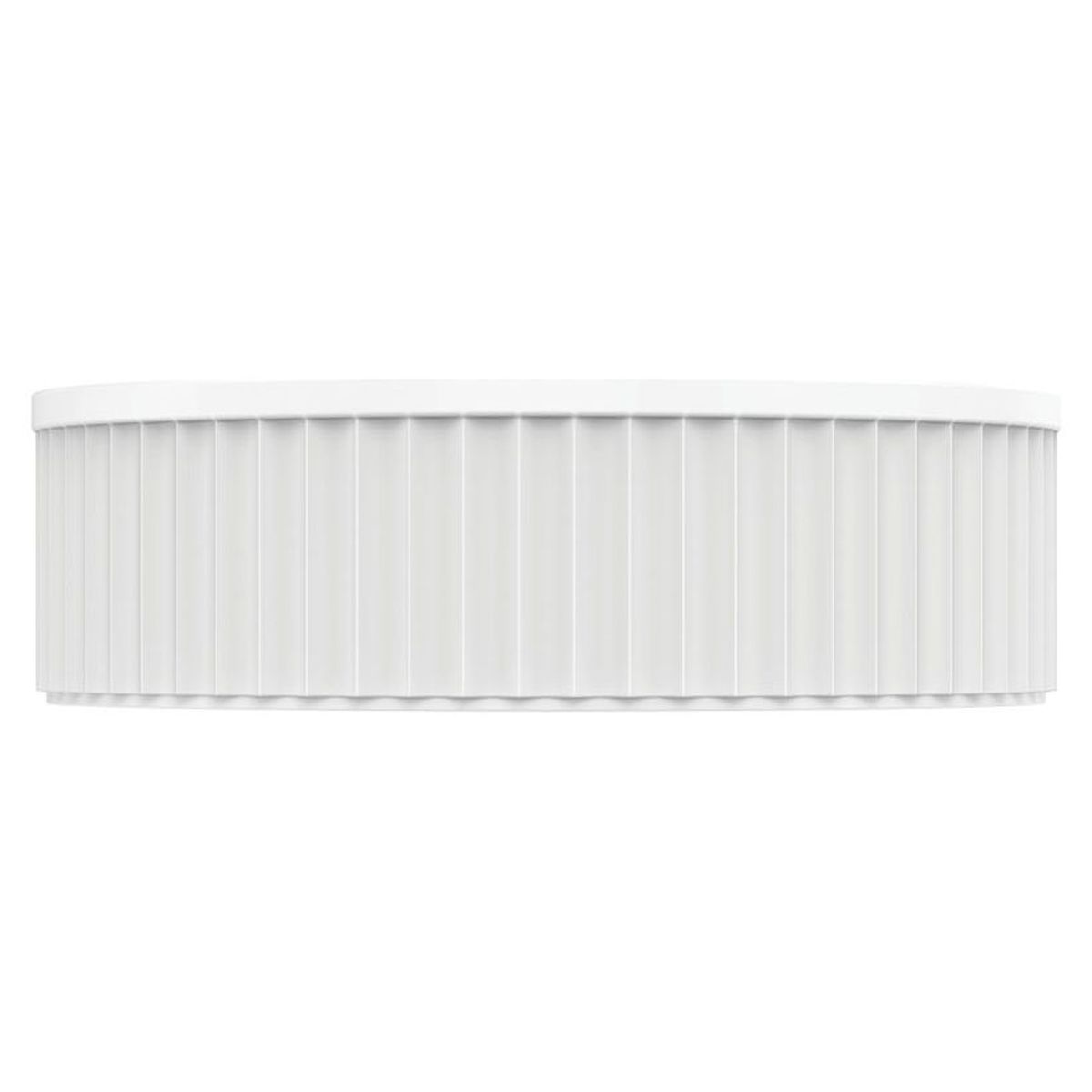 Minka Round Solid Surface Above Counter Basin, Matte White