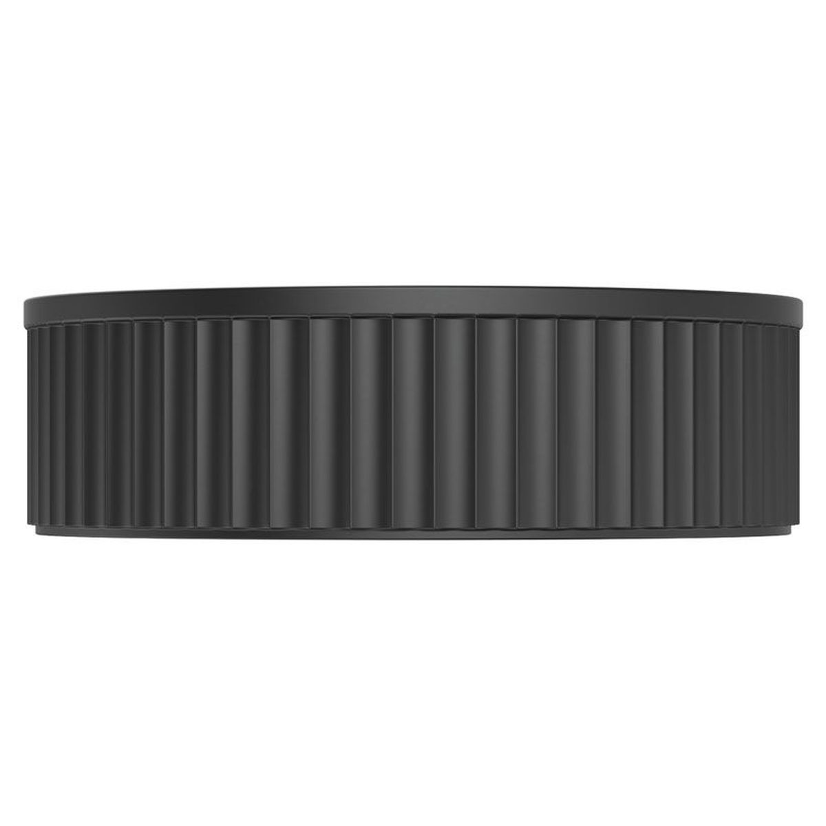 Minka Round Solid Surface Above Counter Basin, Matte Black