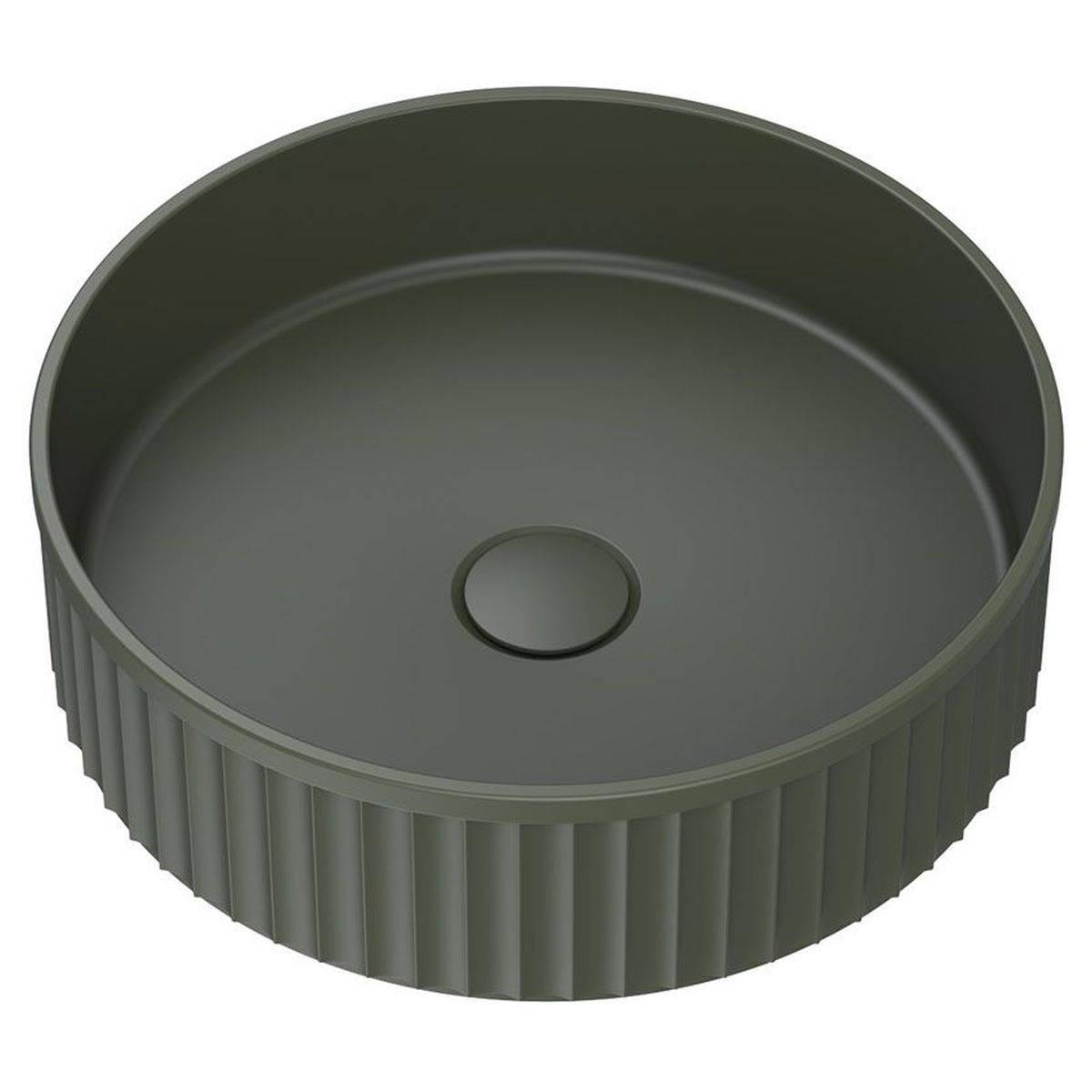 Minka Round Solid Surface Above Counter Basin, Forest