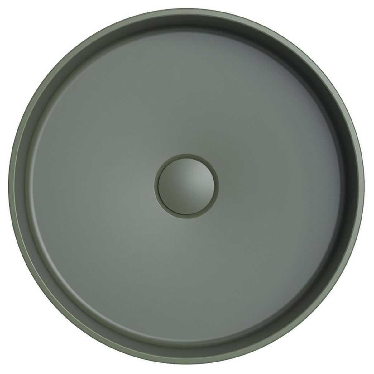Minka Round Solid Surface Above Counter Basin, Forest