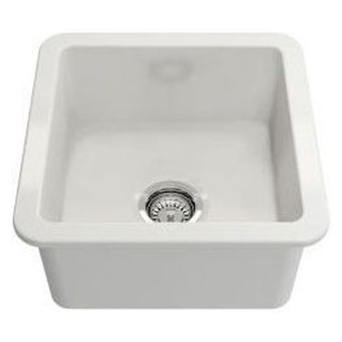 Cuisine 46X46 Inset/Undermount Fireclay Sink - Gloss White