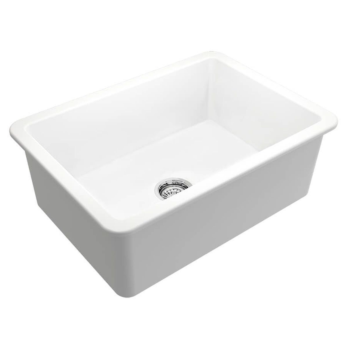 Cuisine 68X48 Inset/Undermount Fireclay Sink - Matte White