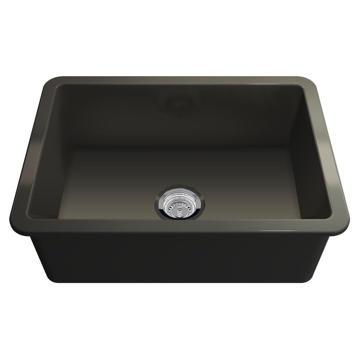 Cuisine 68X48 Inset/Undermount Fireclay Sink - Matte Black