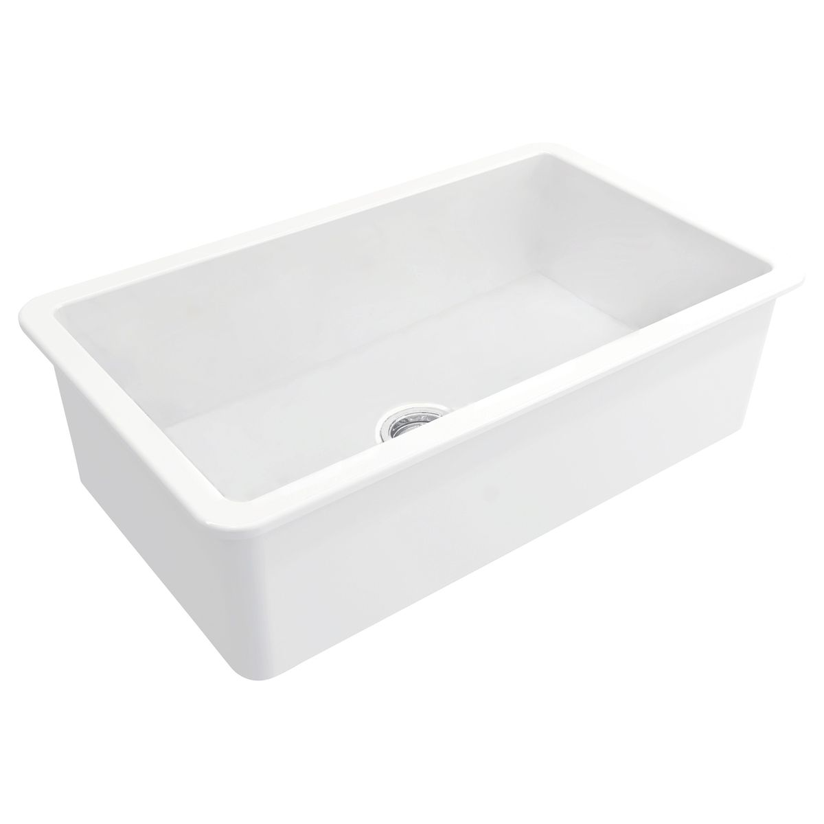 Cuisine 81X48 Inset/Undermount Fireclay Sink - Gloss White