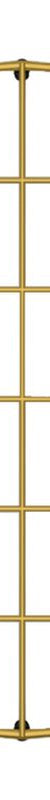 Cuisine Round 47X47 Stainless Steel Grid - Brushed Brass