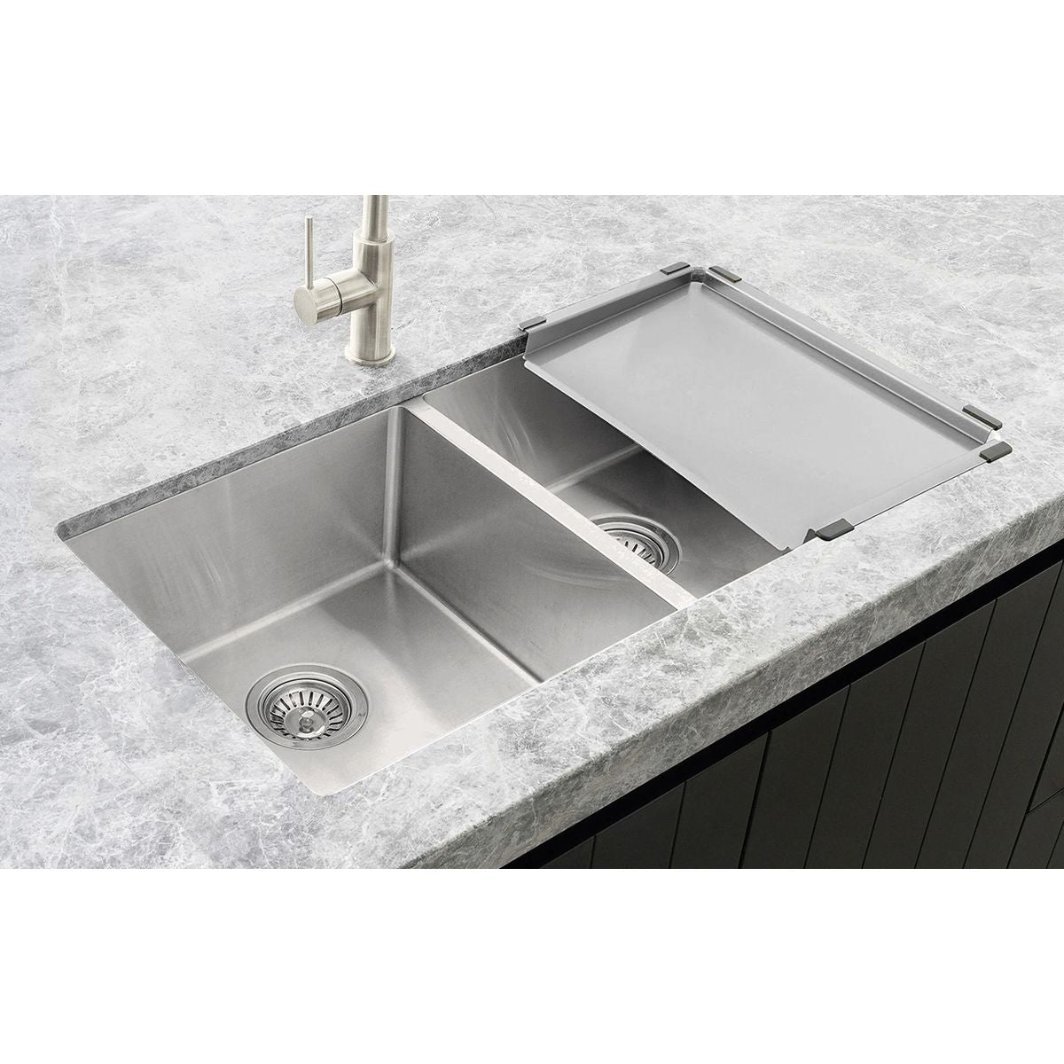 Meir Lavello Dish Draining Tray, Brushed Nickel