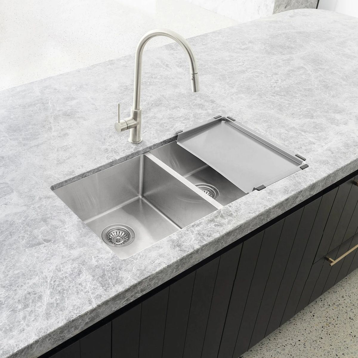 Meir Lavello Dish Draining Tray, Brushed Nickel