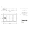 Domus Living Cemento 800X1400 Shower Floor in Bianco (Matte White)