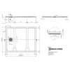 Domus Living Pietra 1000X1200 Shower Floor in Nero (Matte Black)
