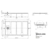 Domus Living Pietra 1000X1600 Shower Floor in Bianco (Matte White)