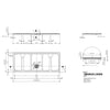 Domus Living Pietra 1700X700 Shower Floor in Nero (Matte Black)