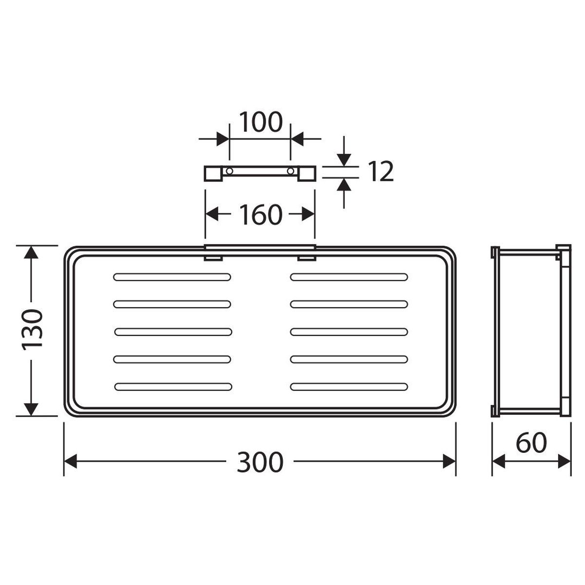 Koko Shower Shelf, Chrome