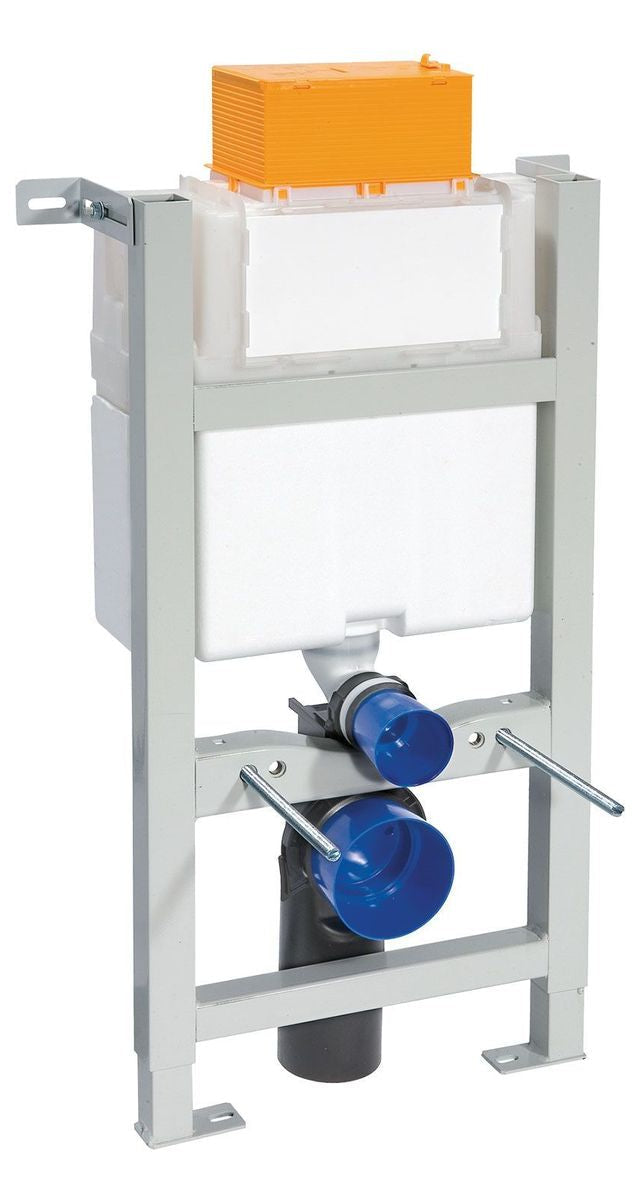 Studio Bagno Expert Evo Low Level/Under Bench Cistern With Frame - Pneumatic