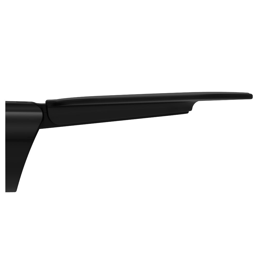Folding Shower Seat, Matte Black Base, Satin Black Seat