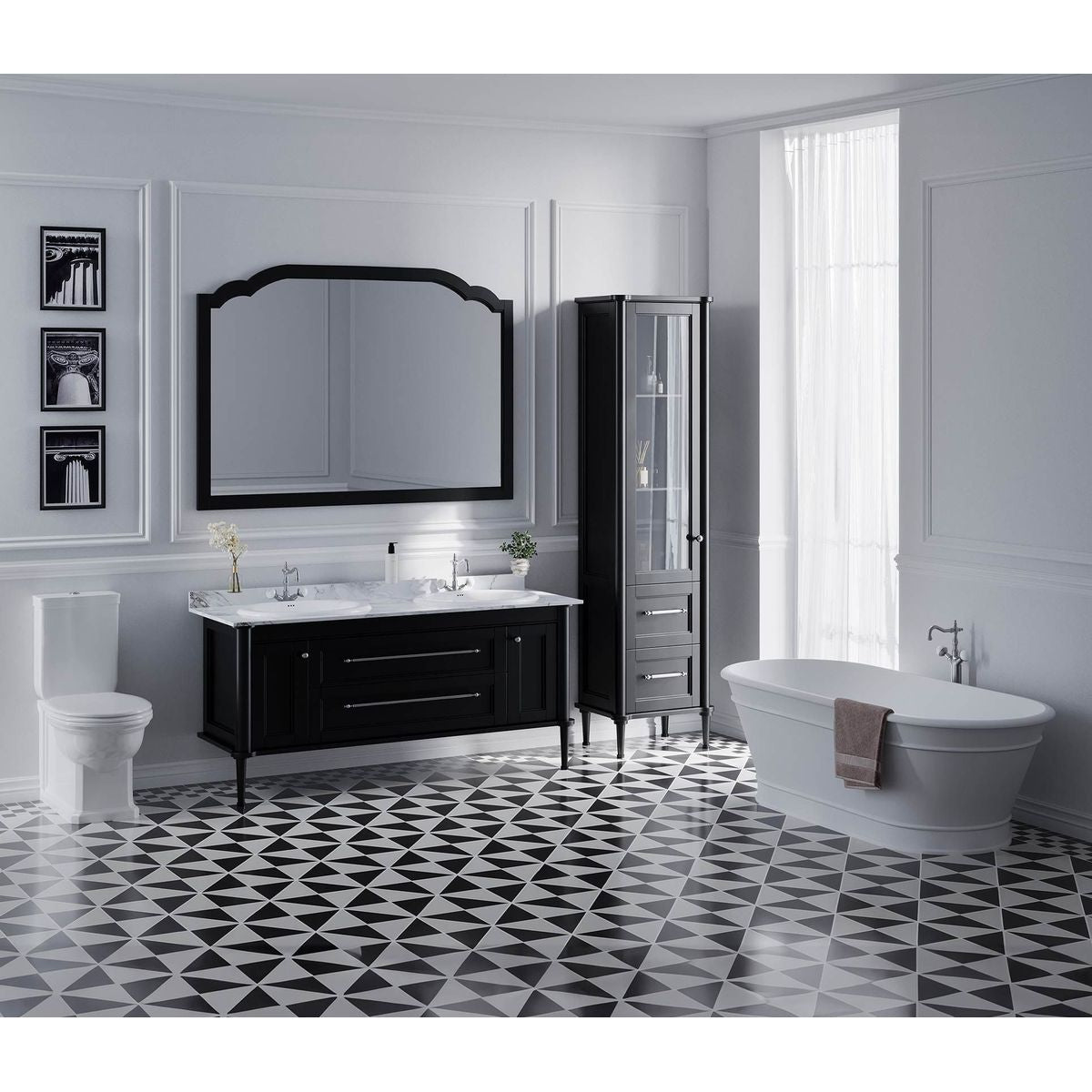 Studio Bagno Impero Wall Faced Bidette - Gloss White (1TH )