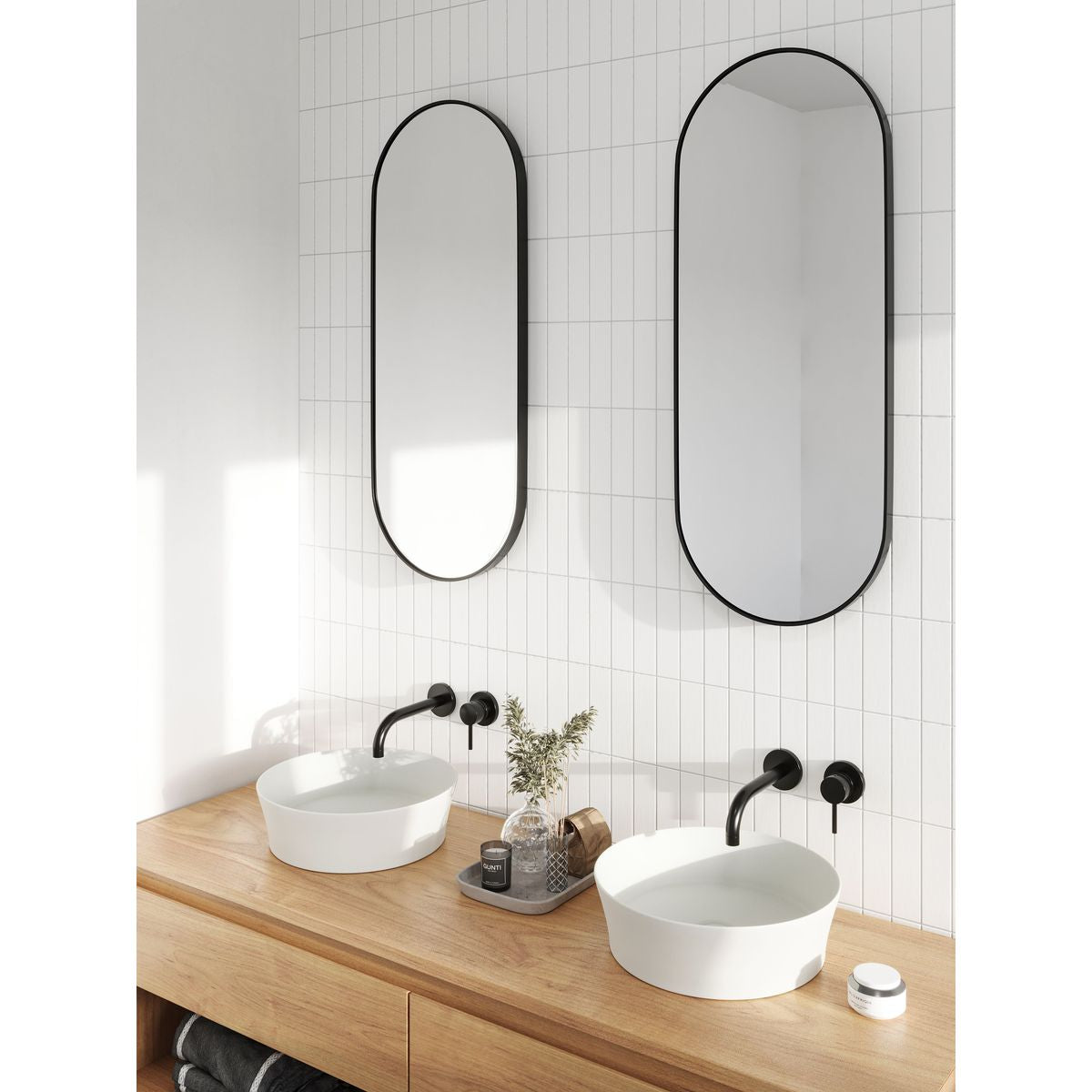 Fino Round 382 Counter Top Basin - Gloss White