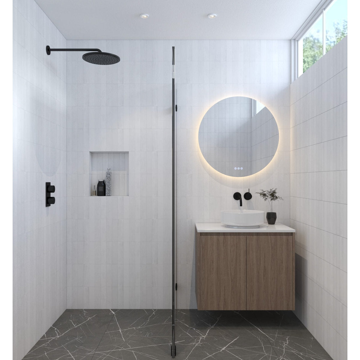 Euro Mirror OLEK - Frameless - 1200mm LED Mirror