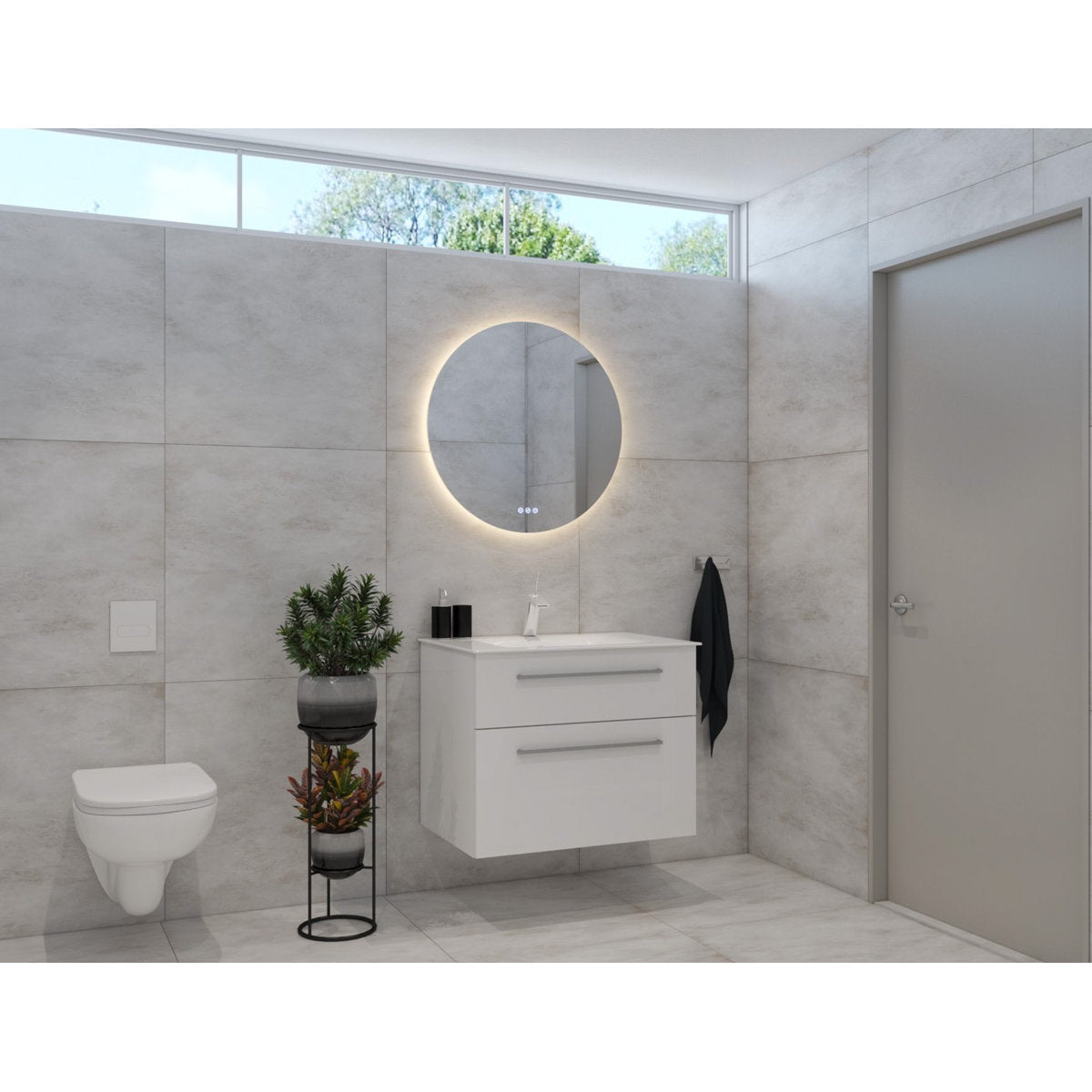 Euro Mirror OLEK - Frameless - 800mm LED Mirror