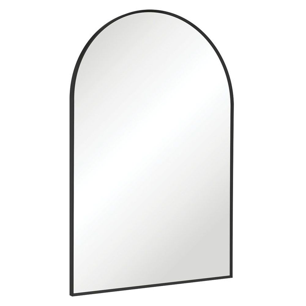 Arch Matte Black Framed Mirror