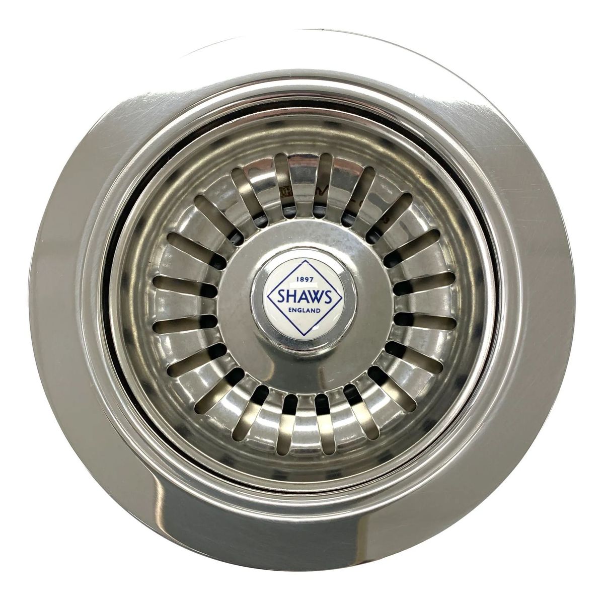 Shaws 90mm Basket Strainer - Chrome