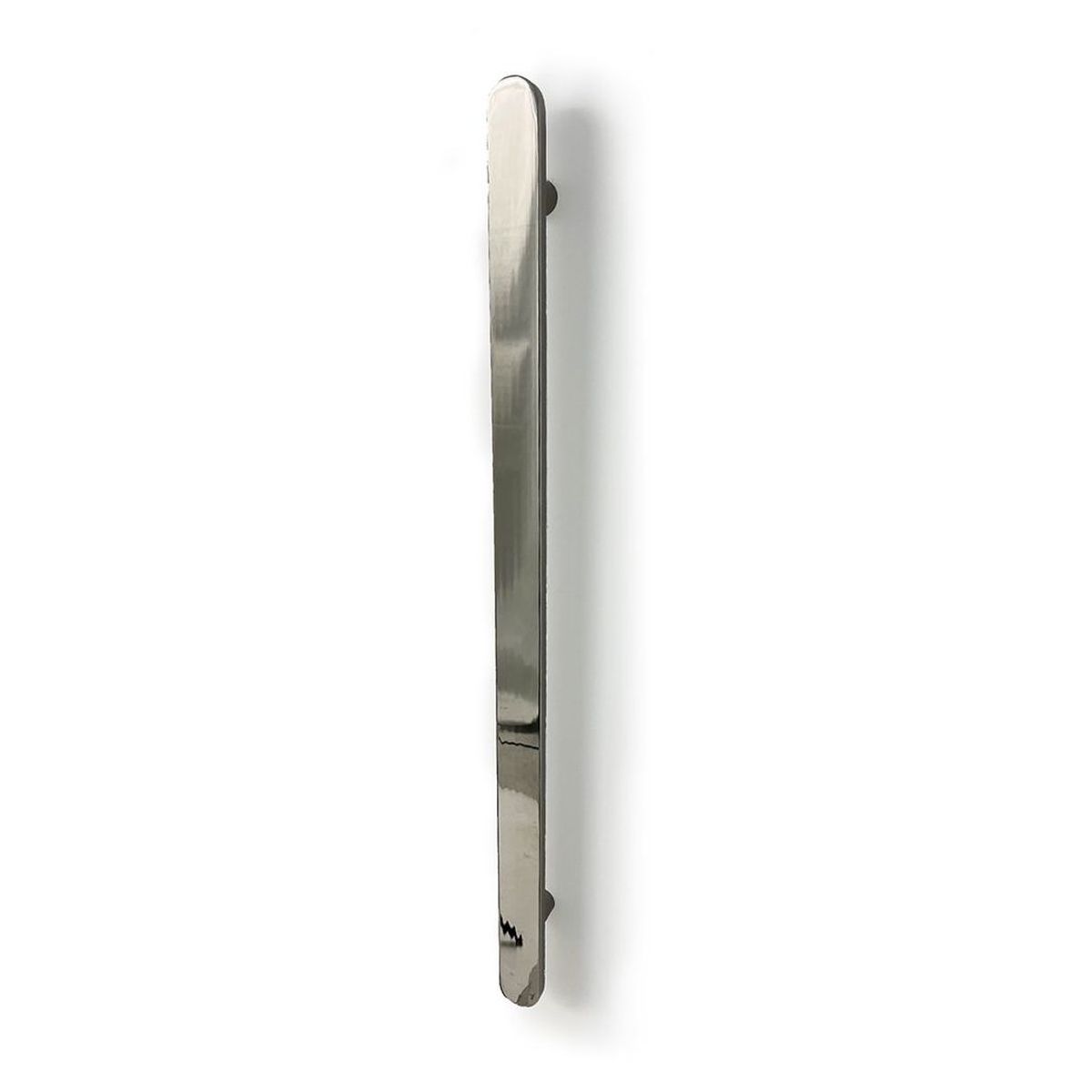 Radiant Heated Vertical Flat Bar Towel Rail 50 x 930mm - Mirror Polished