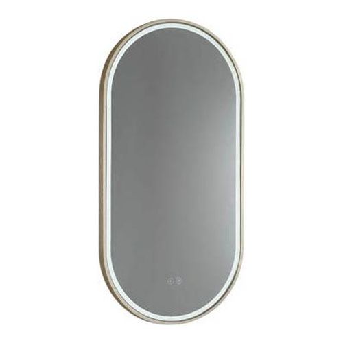 Gatsby 600 LED Mirror with Dimester - Baltic Brass