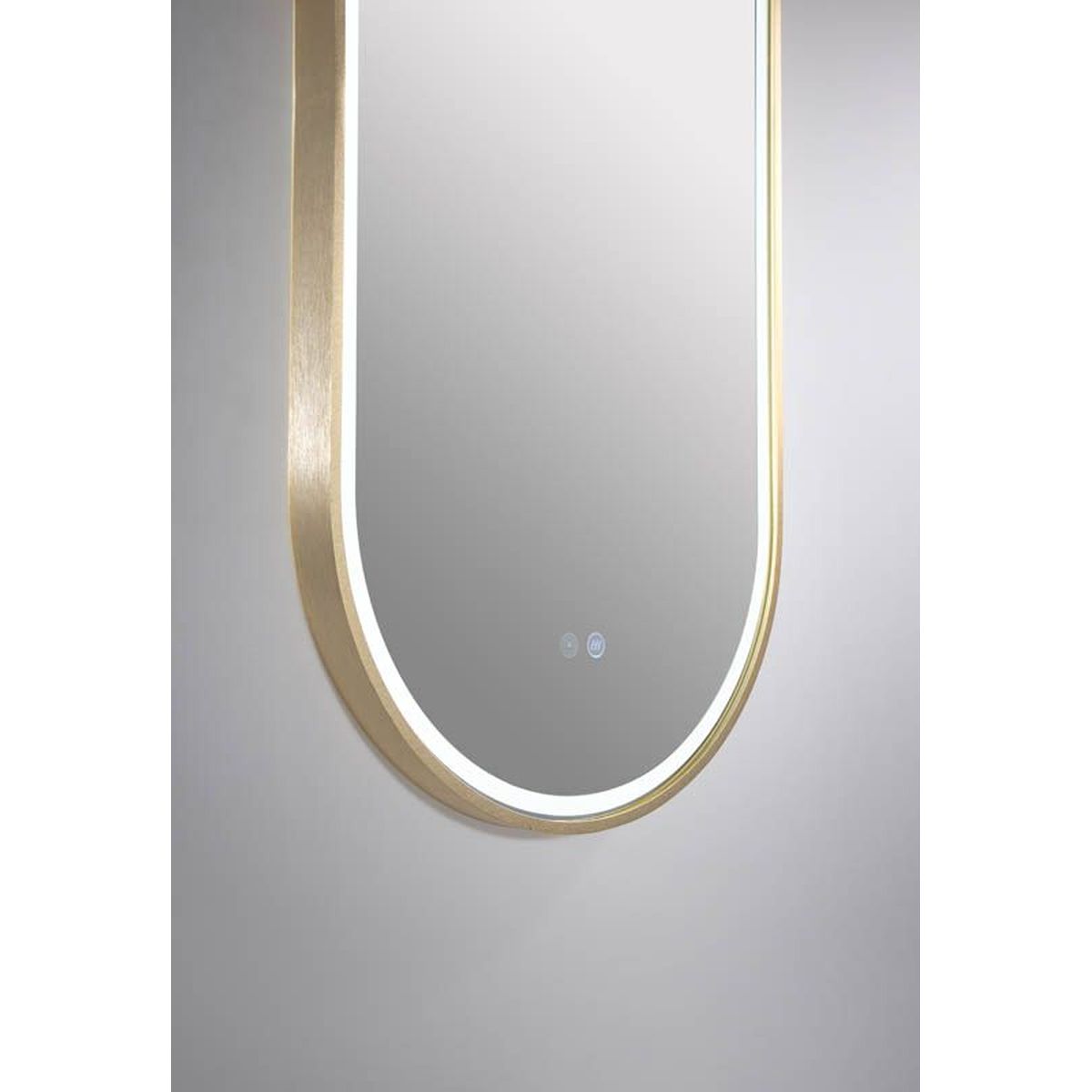 Gatsby 600 LED Mirror with Dimester - Baltic Brass