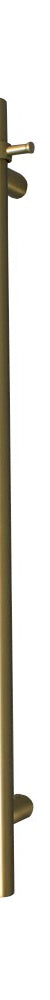 Vertical Single Heated Towel Bar GLD-VTR-950 Brushed Gold